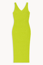 Sleeveless Glitter Evening Dress