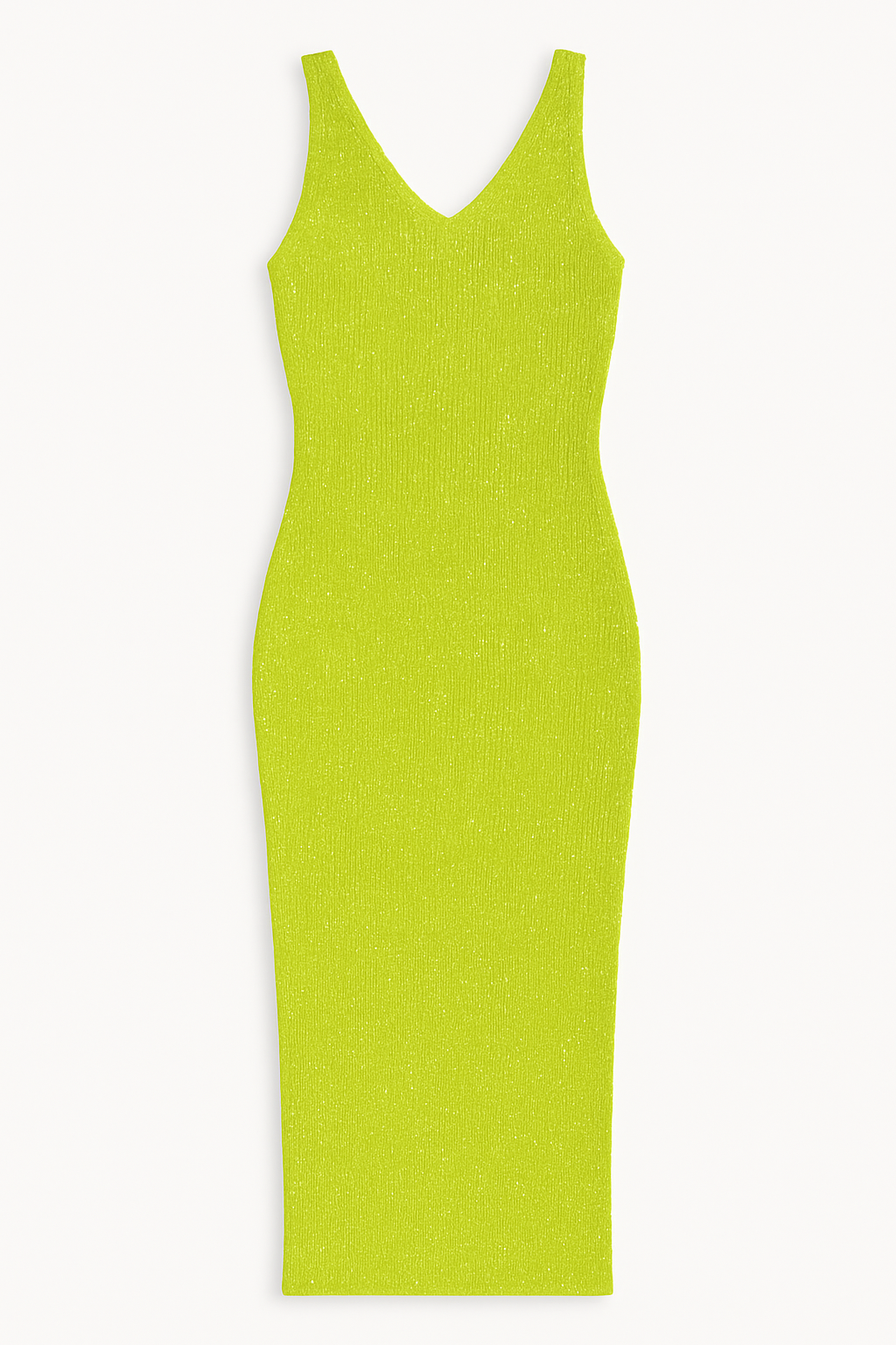 Sleeveless Glitter Evening Dress