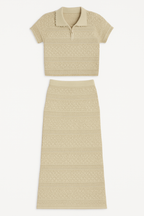 Summer Knitted Two Piece Set