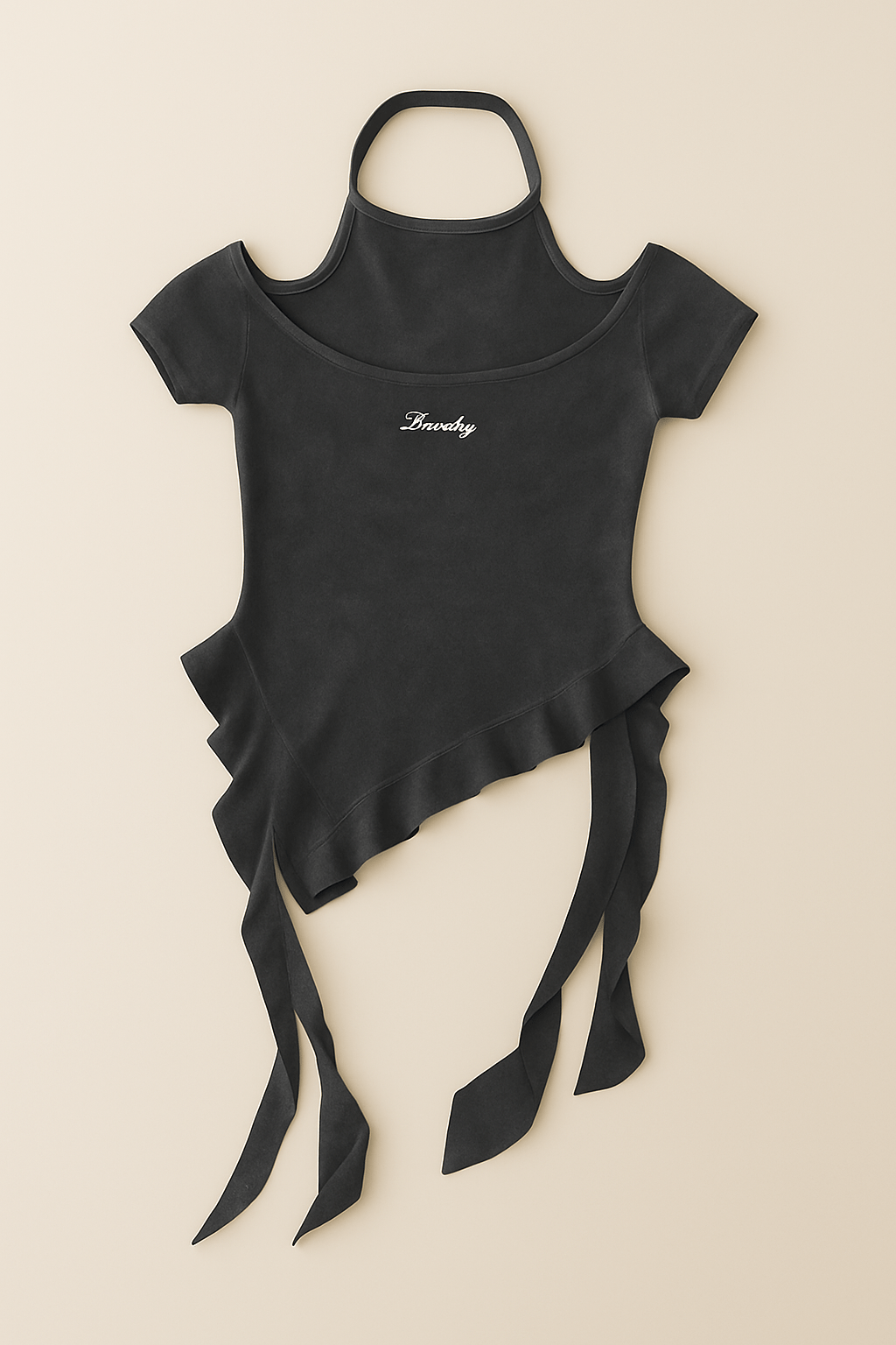 Asymmetric Water Halter Top - Moderélle