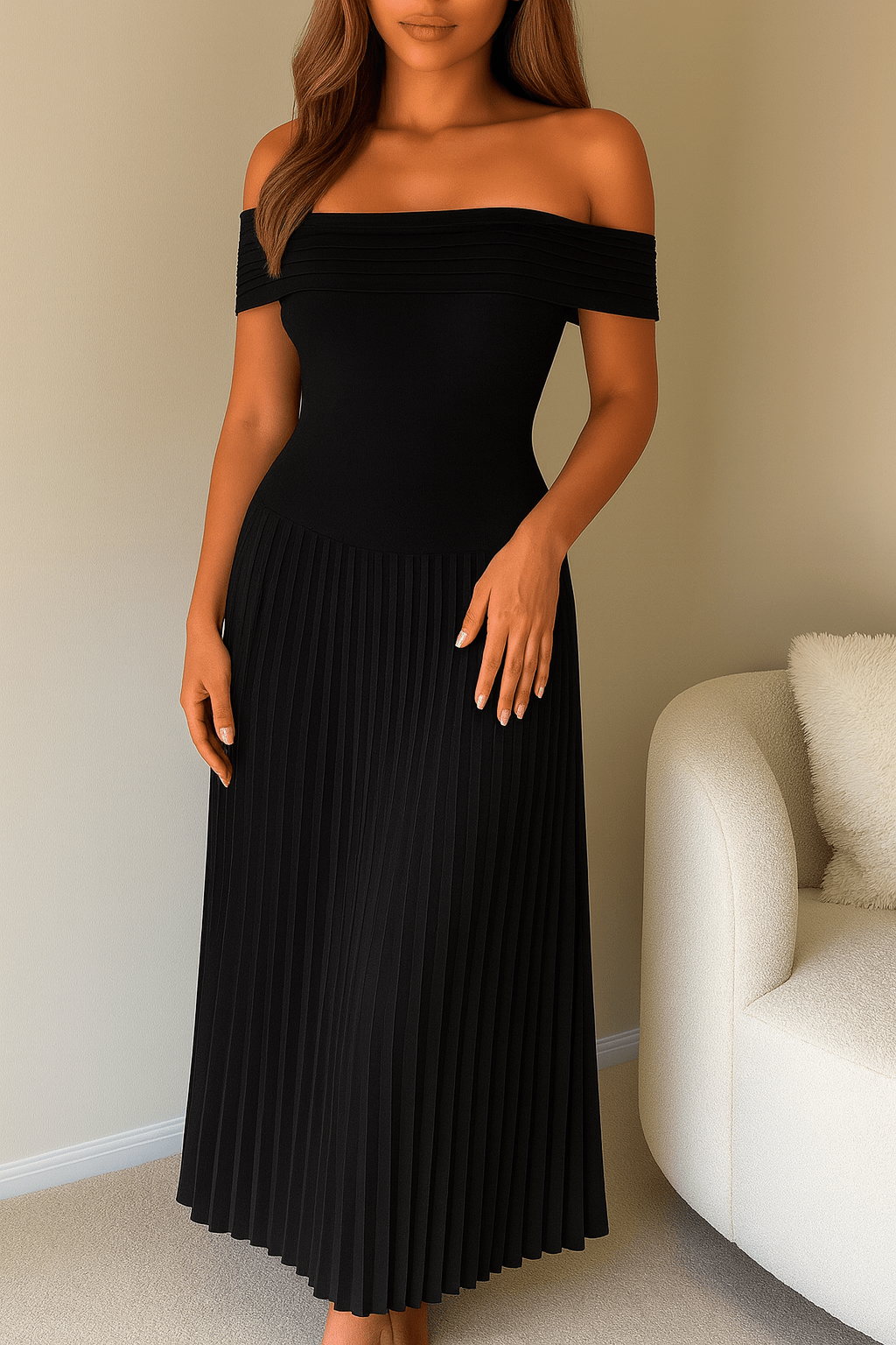 Aura Drape Dress - Moderélle