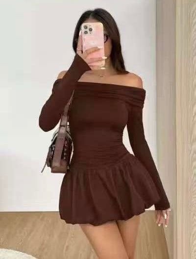 Bardot Bubble Mini Dress - Moderélle