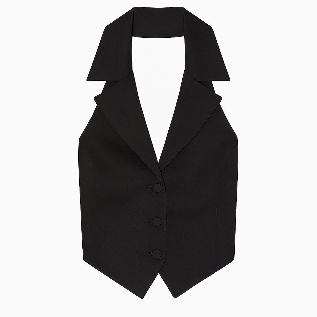 Cropped collar top - Moderélle