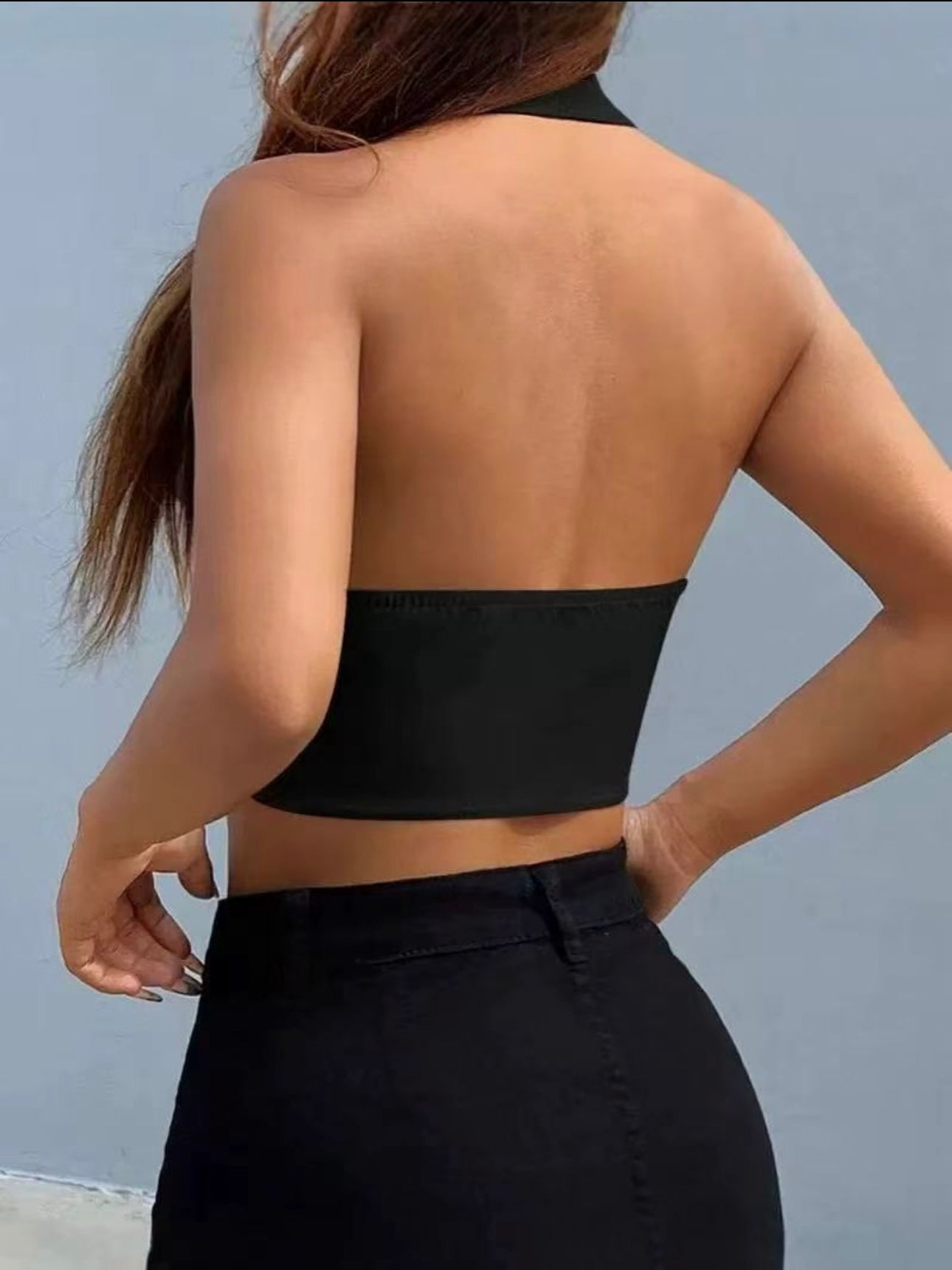 Cropped collar top - Moderélle