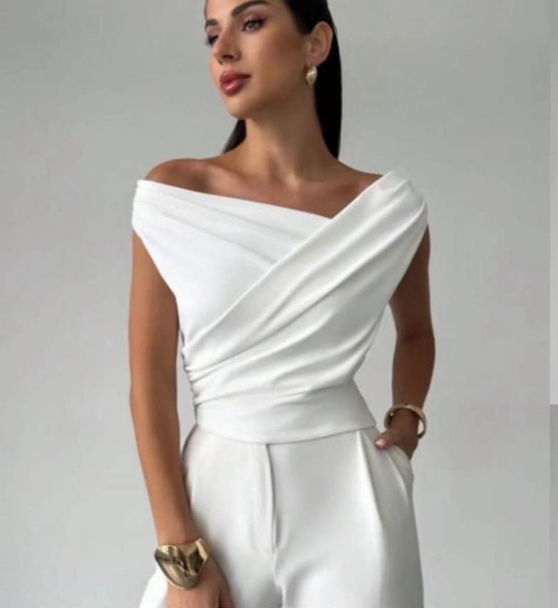 Cross Contour Sleeveless Top - Moderélle