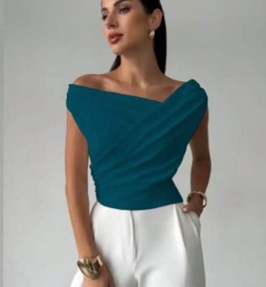 Cross Contour Sleeveless Top - Moderélle