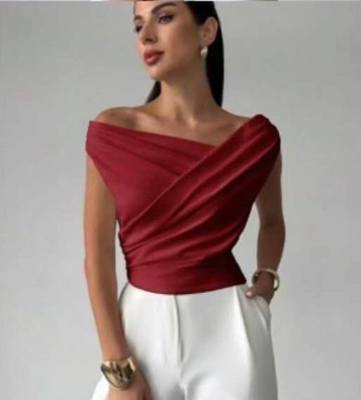 Cross Contour Sleeveless Top - Moderélle