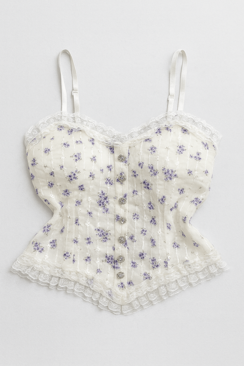 Floral Padded Top - Moderélle