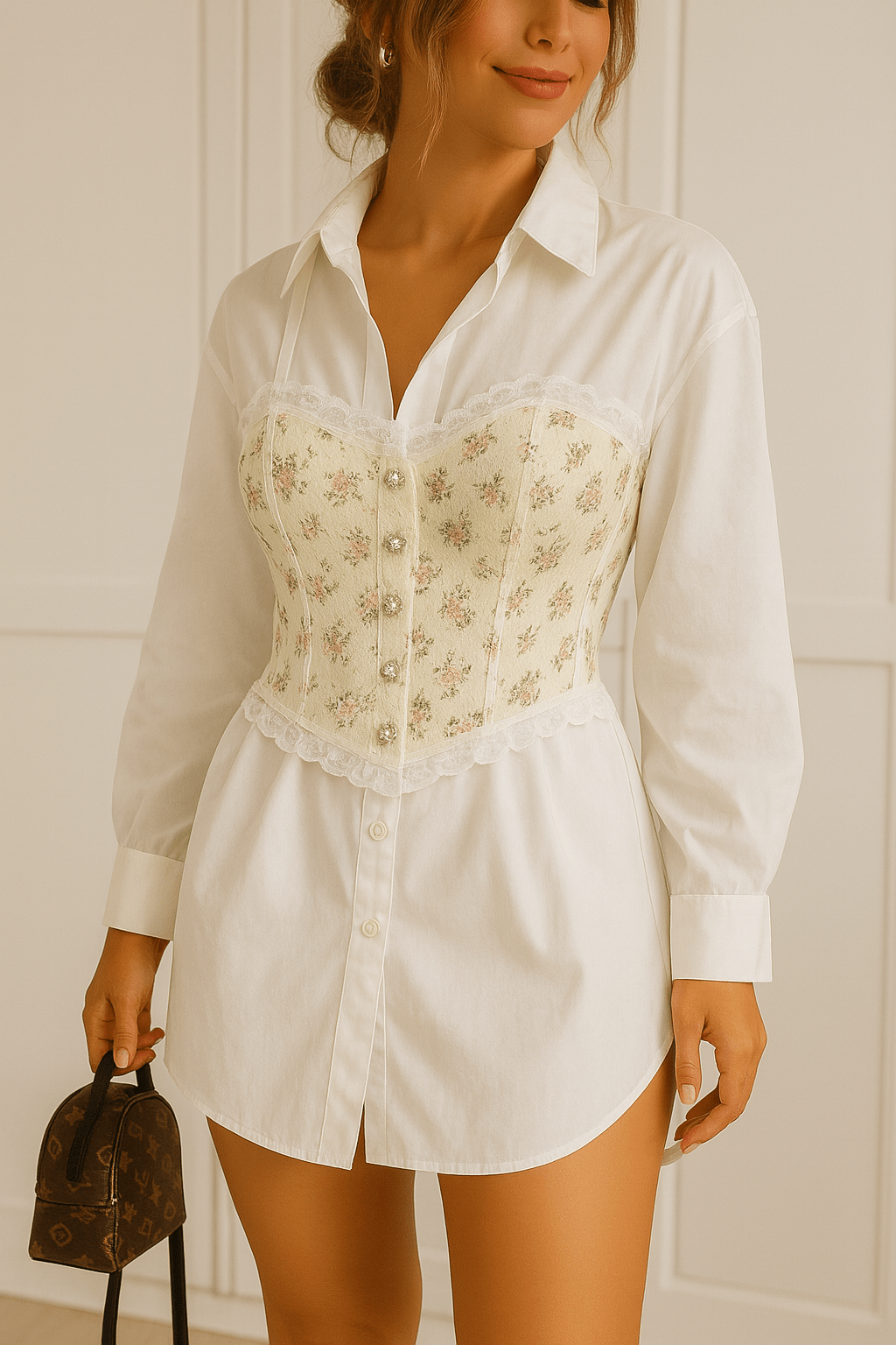 Floral Padded Top - Moderélle