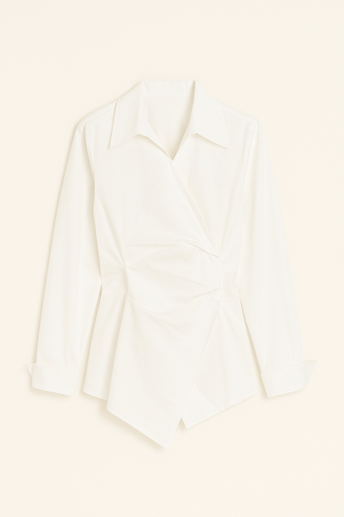 Front Drape Shirt - Moderélle