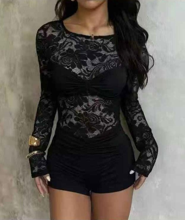 Lace Sculpt Romper - Moderélle