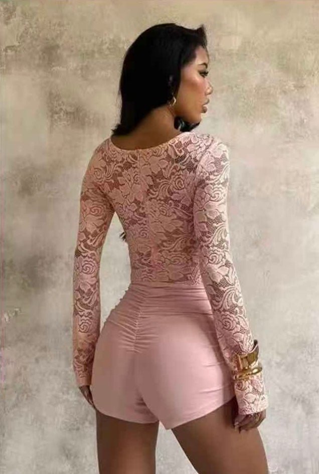 Lace Sculpt Romper - Moderélle