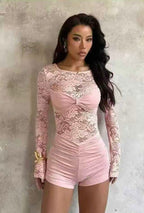 Lace Sculpt Romper - Moderélle