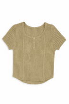 Moderélle ™ - Ribbed Luxe Top Beige - Moderélle