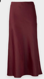 Moderélle Satin Midi Skirt - Moderélle
