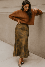 Mosswood Silk Skirt - Moderélle