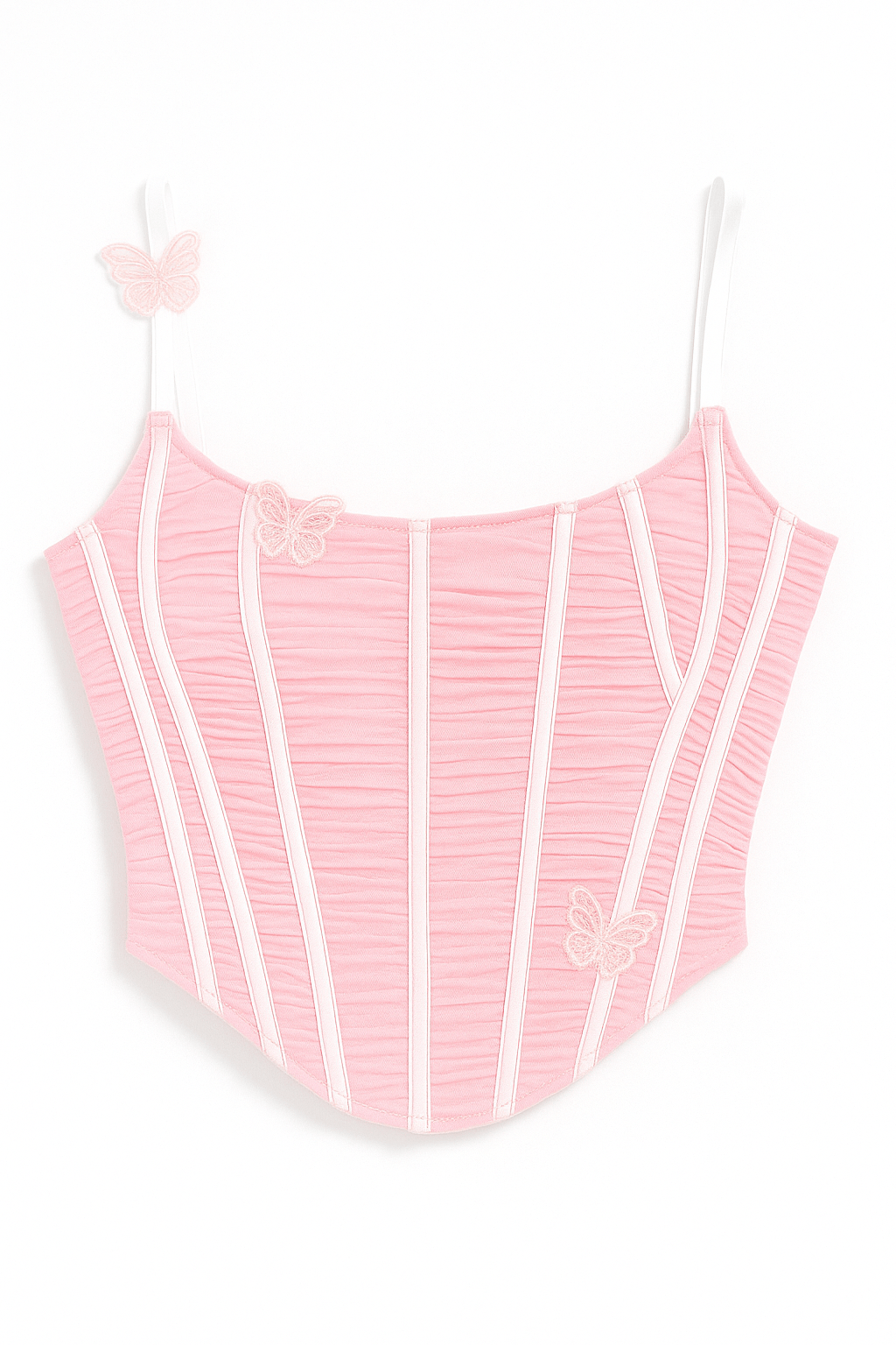 Rosé Butterfly Corset Top - Moderélle