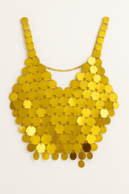 Sequins Chain Sheer Top - Moderélle