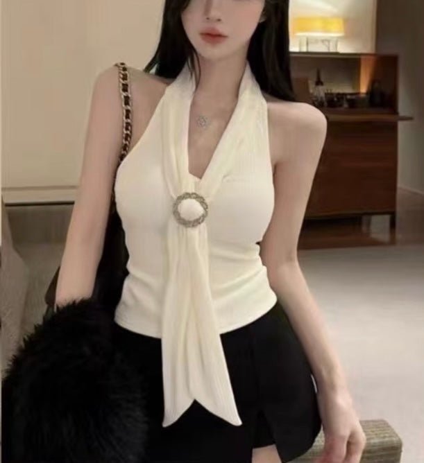 Seraphine Halter Ring Top - Moderélle