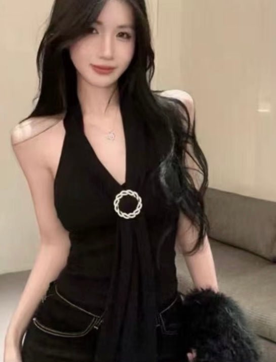 Seraphine Halter Ring Top - Moderélle