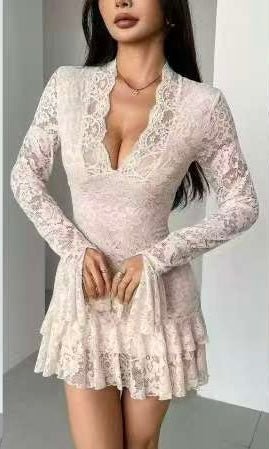 Sheer Lady Longsleeve Dress - Moderélle