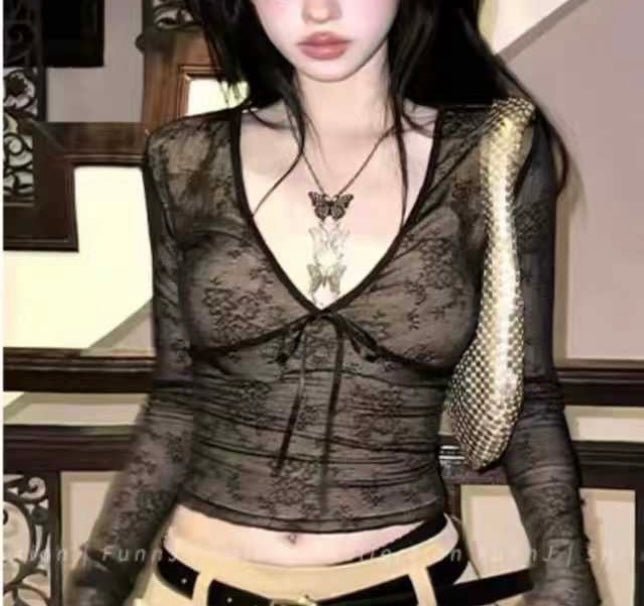 Sheer Longsleeve Top - Moderélle