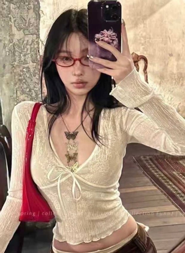 Sheer Longsleeve Top - Moderélle