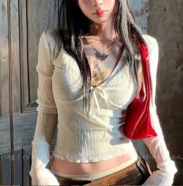 Sheer Longsleeve Top - Moderélle