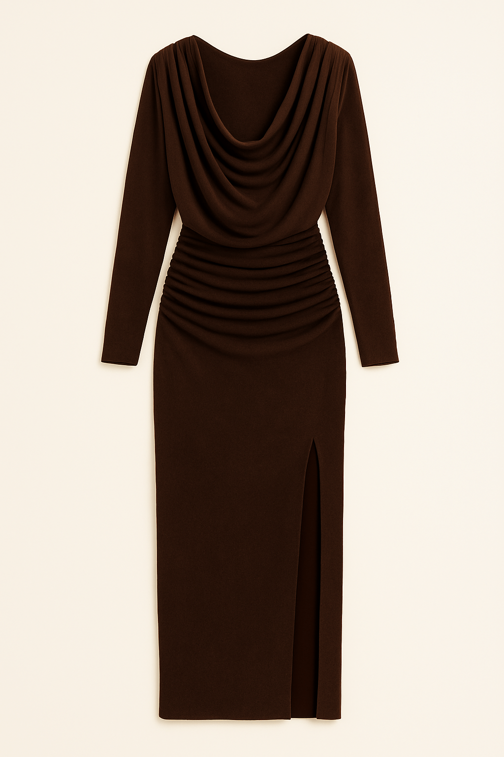 Shoulder Padded Evening Gown - Moderélle