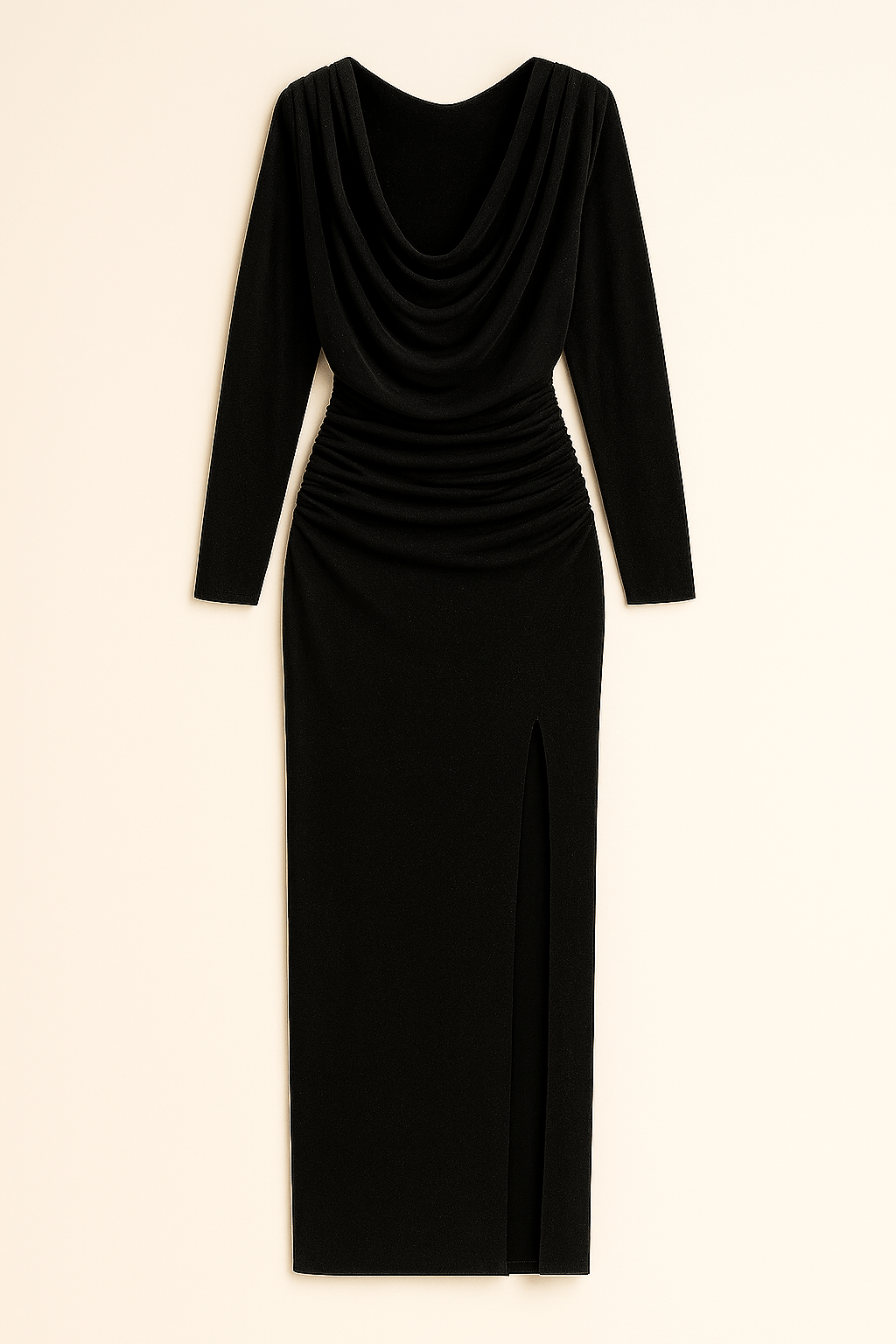 Shoulder Padded Evening Gown - Moderélle