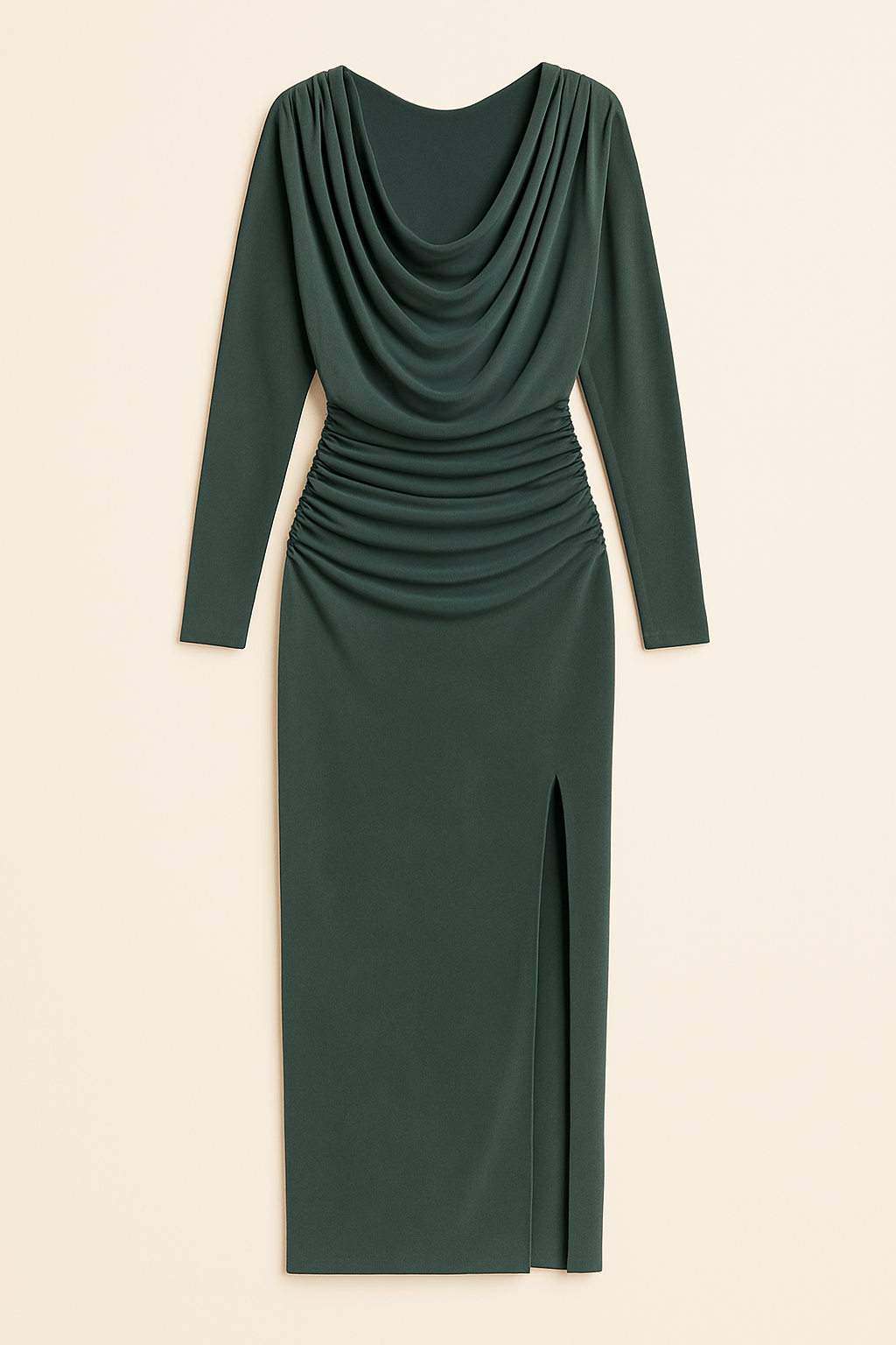 Shoulder Padded Evening Gown - Moderélle