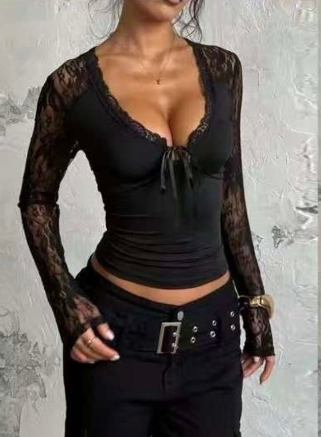 Sleek Lace Luxury Top - Moderélle