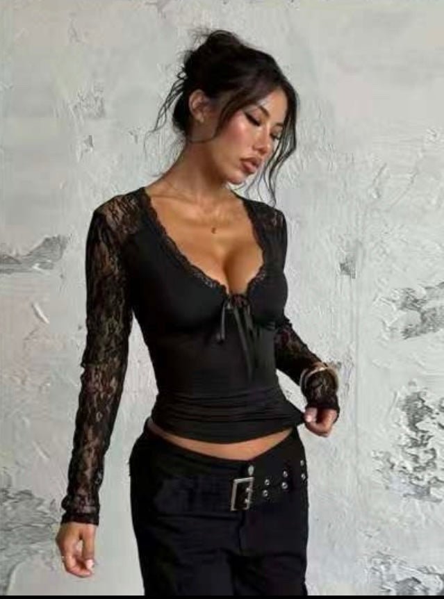 Sleek Lace Luxury Top - Moderélle