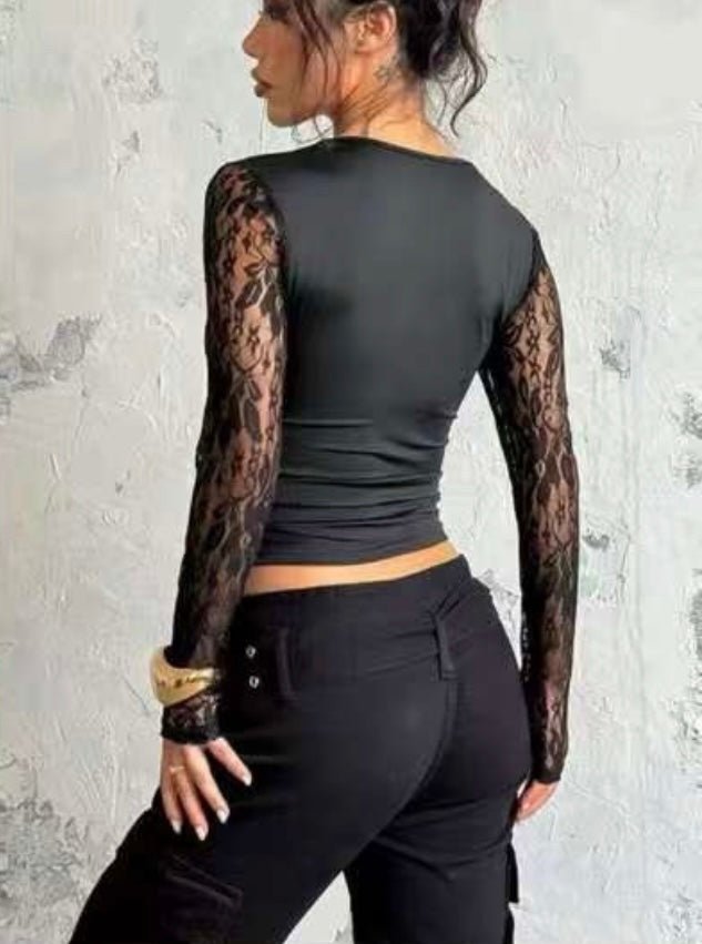 Sleek Lace Luxury Top - Moderélle