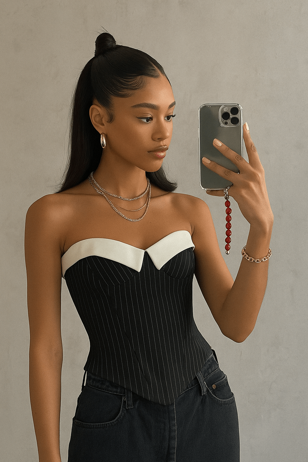 Stripes de Luxe Corset Top - Moderélle