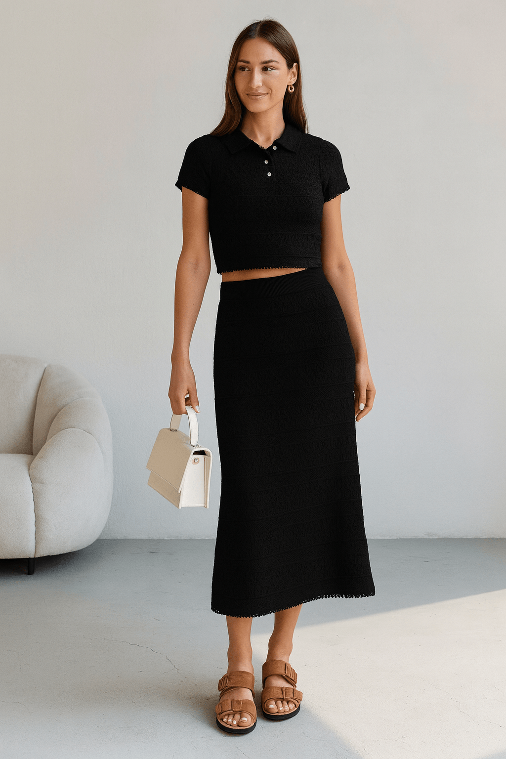 Summer Knitted Two Piece Set - Moderélle