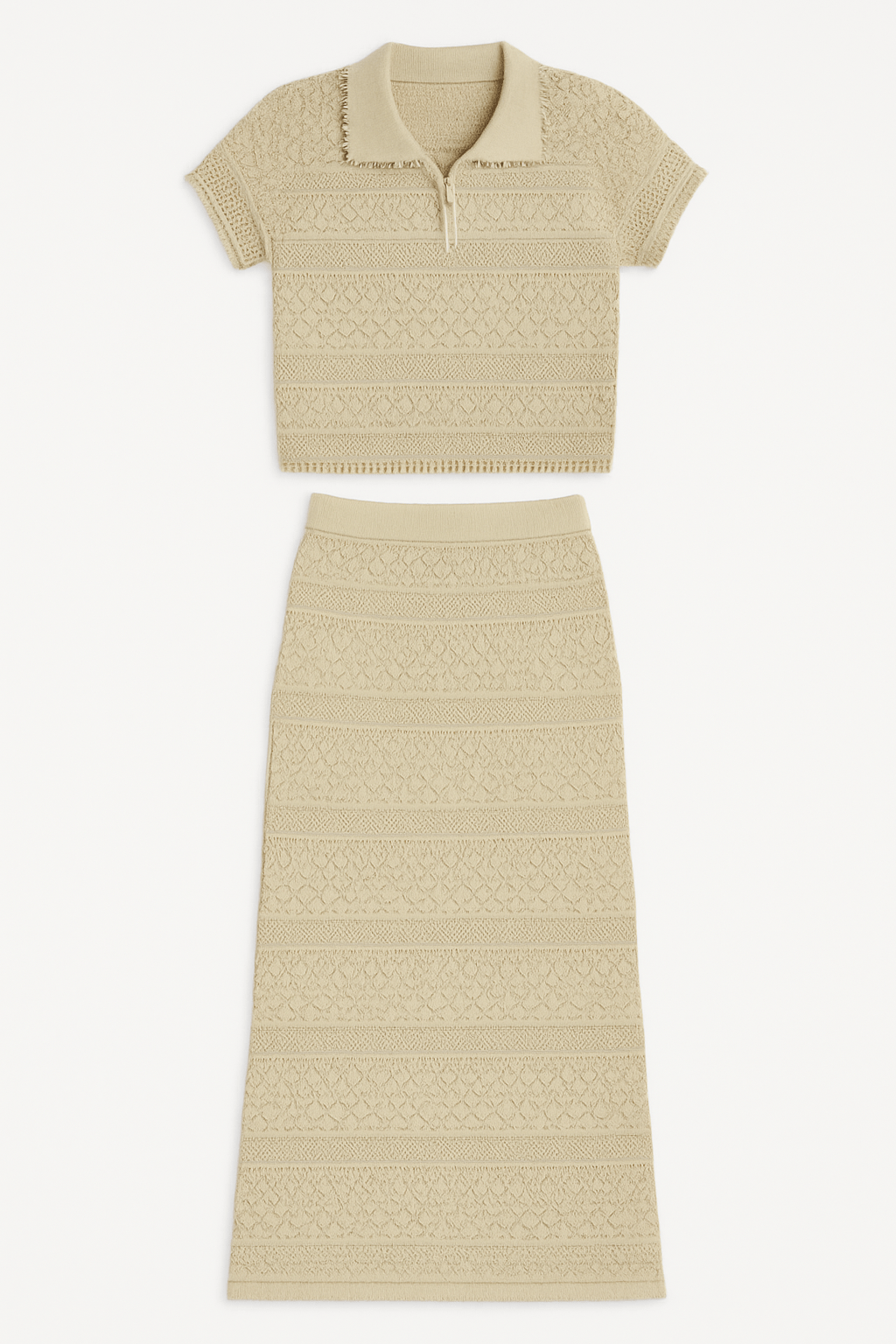 Summer Knitted Two Piece Set - Moderélle