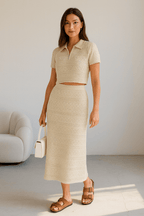 Summer Knitted Two Piece Set - Moderélle