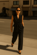 Women’s Belted Sleeveless Casual Set - Moderélle